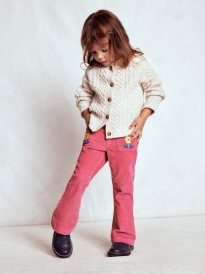 Kick Flare Trouser-Rose Pink