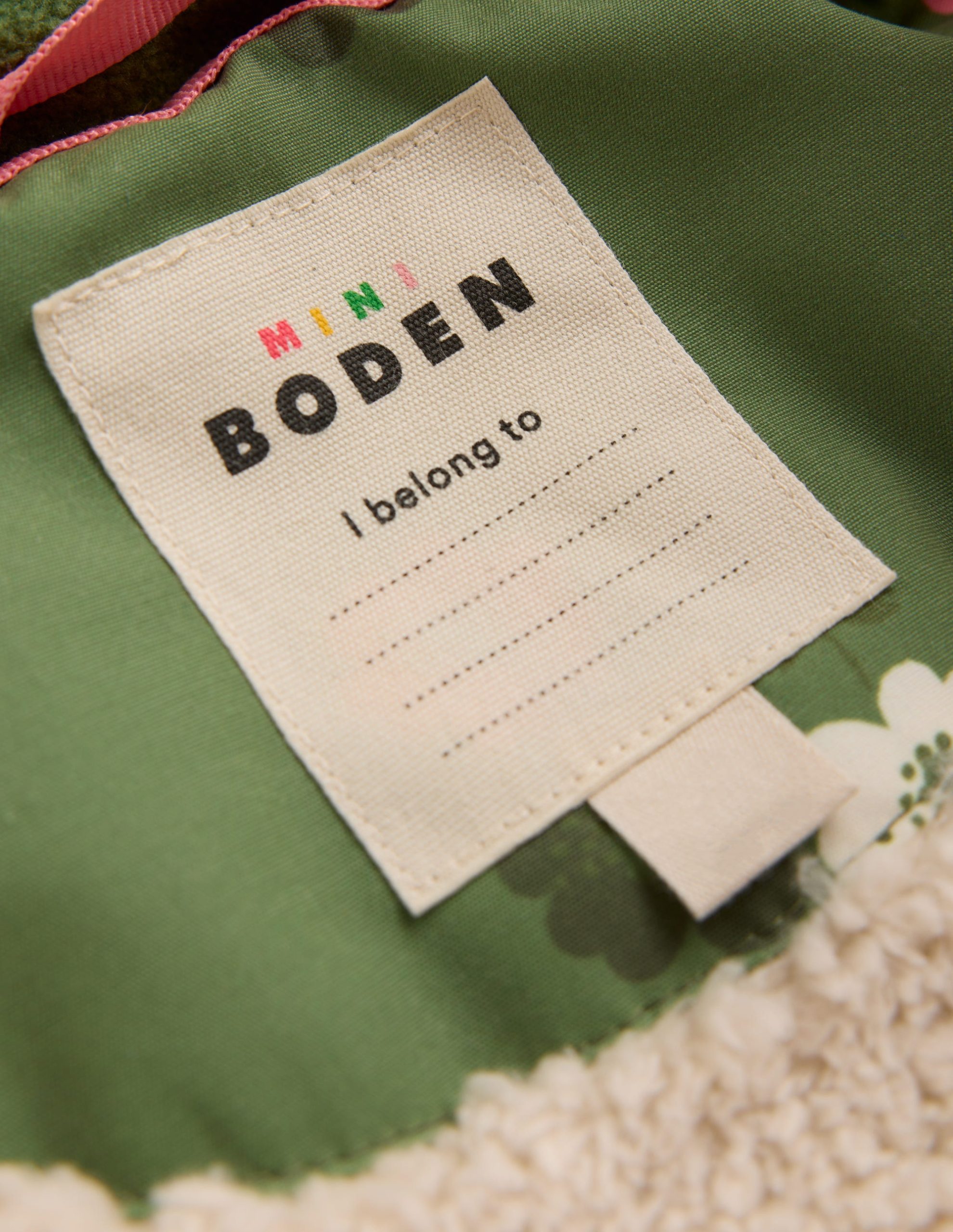 Joni Quilted Parka Coat-Green Floral - Image 4