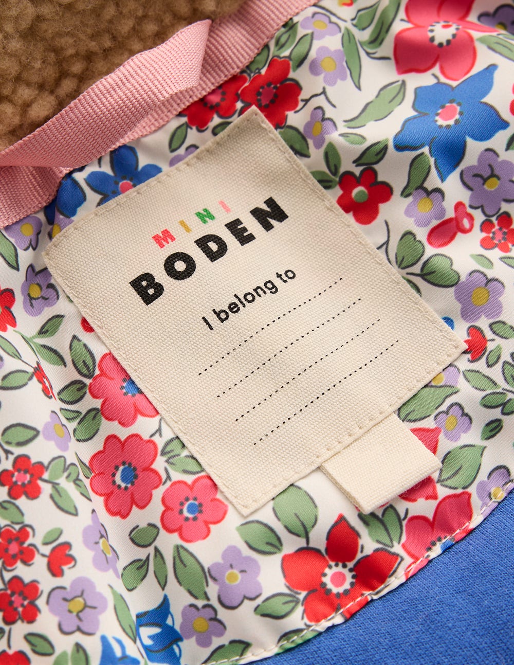 Cosy Longline Coat-Rose Pink Flowerbed - Image 4