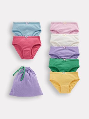 7-pack Pointelle Pants-Multi Colours