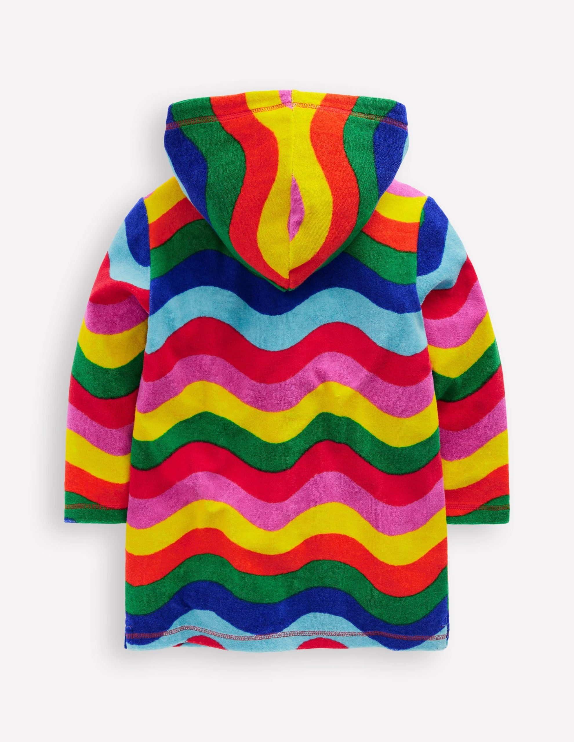 Romie Towelling Zip Throw-On-Multi Wave Stripe - Image 2