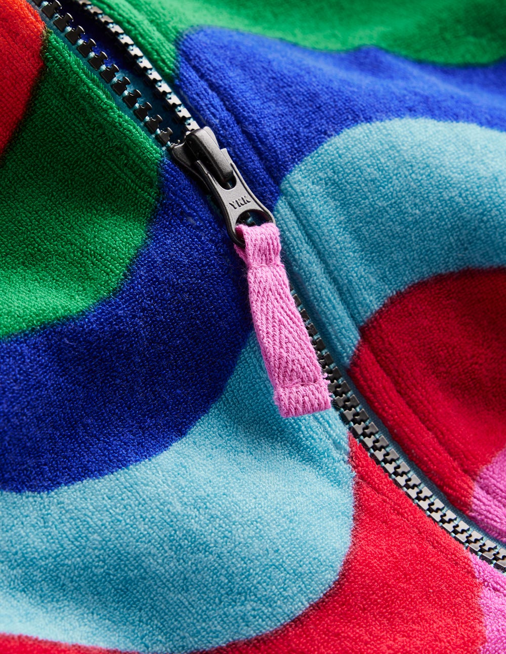 Romie Towelling Zip Throw-On-Multi Wave Stripe - Image 3