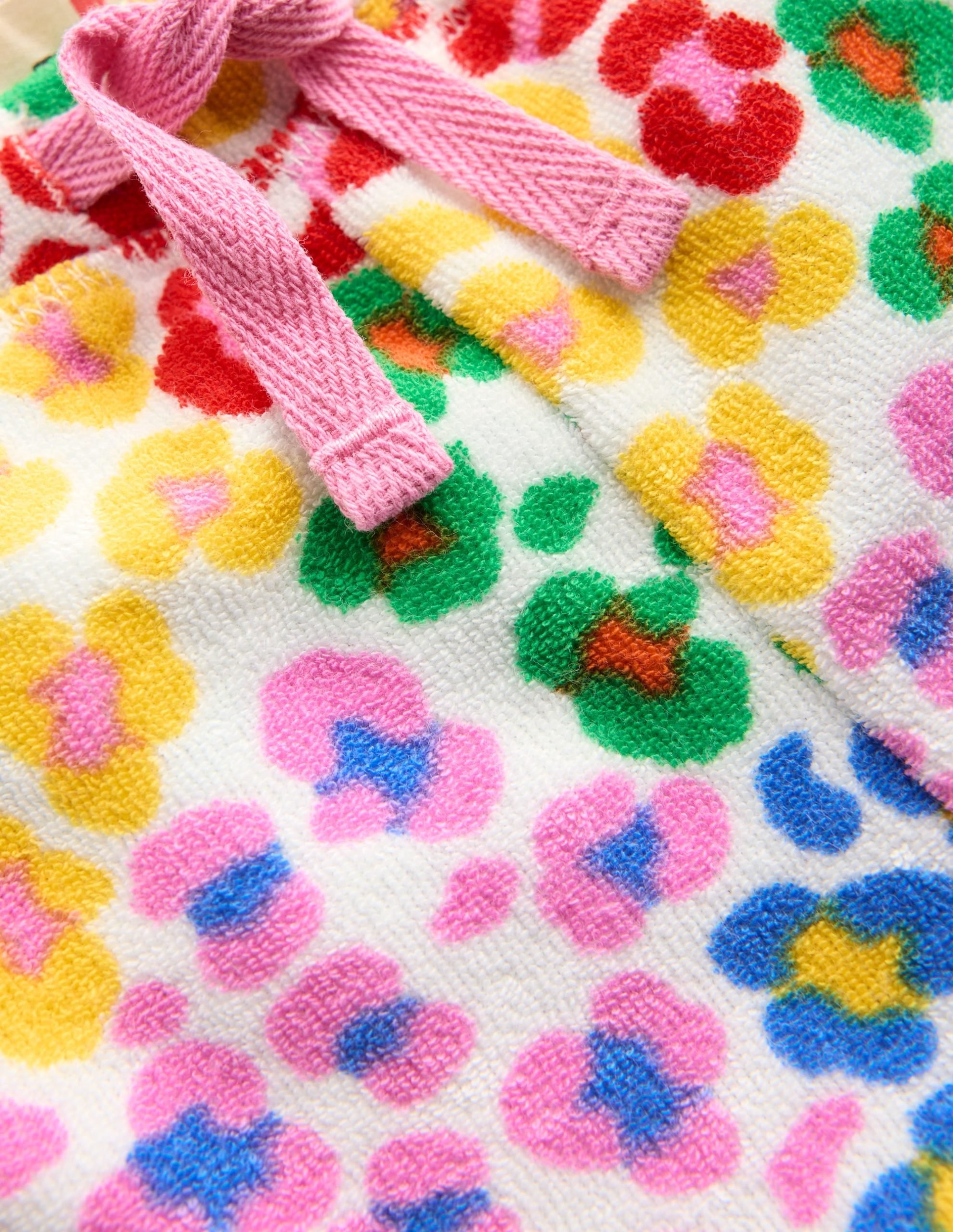 Printed Towelling Short-Multi Rainbow Leopard - Image 3