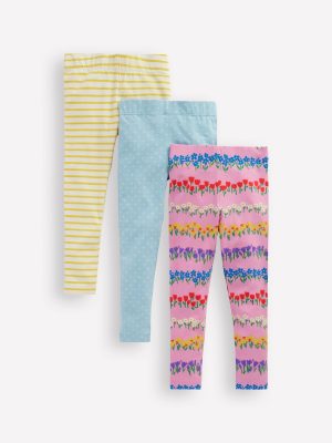 3-Pack Leggings-Spring Time Floral