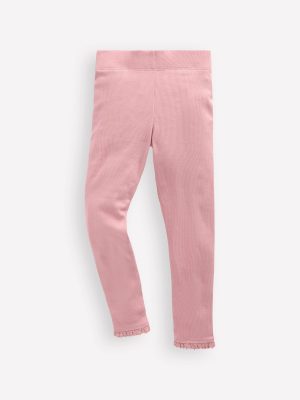 Ribbed Leggings-Vintage Pink