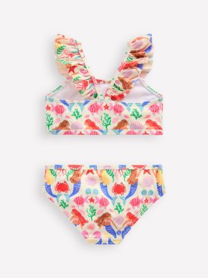 Frill Strap Bikini-Ivory Mermaid