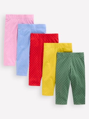 5-Pack Cropped Leggings-Multi Spot