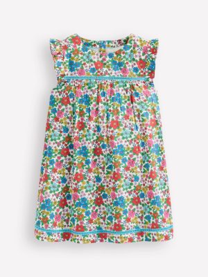 Celia Woven Holiday Dress-Multi Holiday Flowerbed