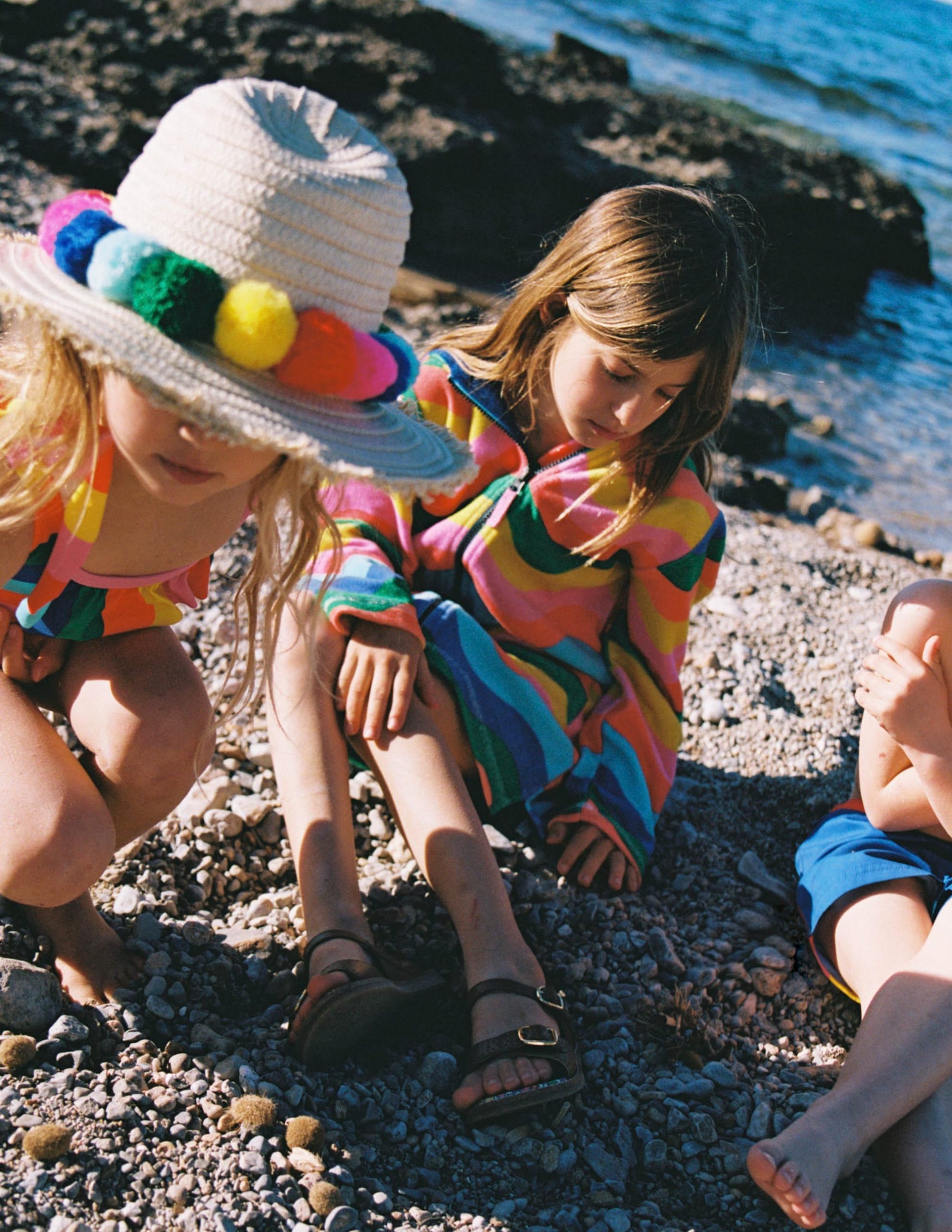 Romie Towelling Zip Throw-On-Multi Wave Stripe - Image 4