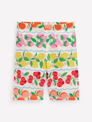 Cycling Shorts-Rainbow Fruit Stripe