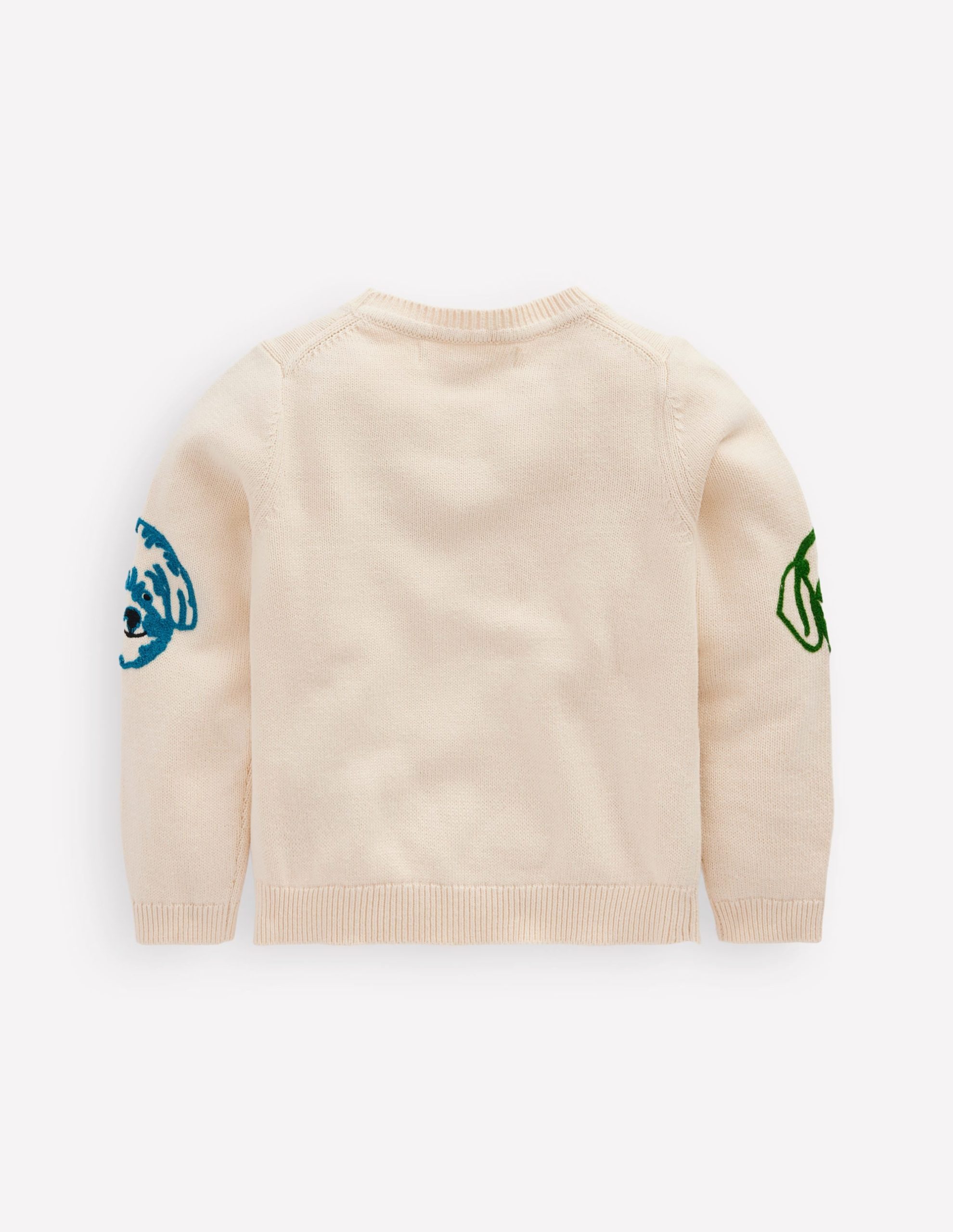 Fun Logo Jumper-Warm Ivory Dogs - Image 2