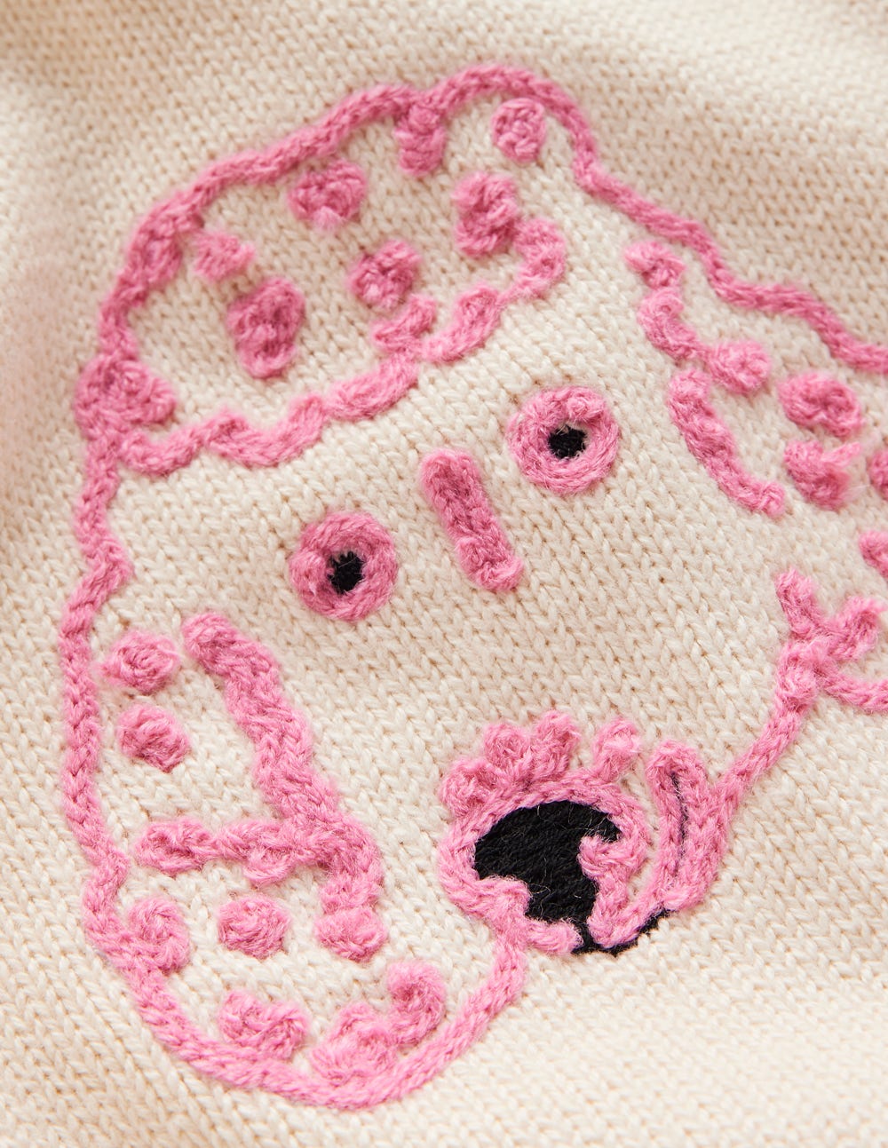 Fun Logo Jumper-Warm Ivory Dogs - Image 3