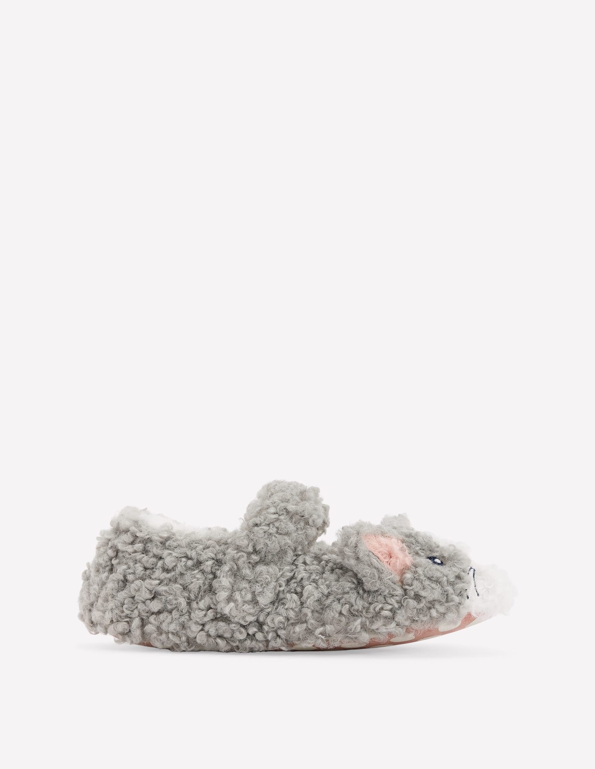 Mary Jane Slippers-Grey Cat