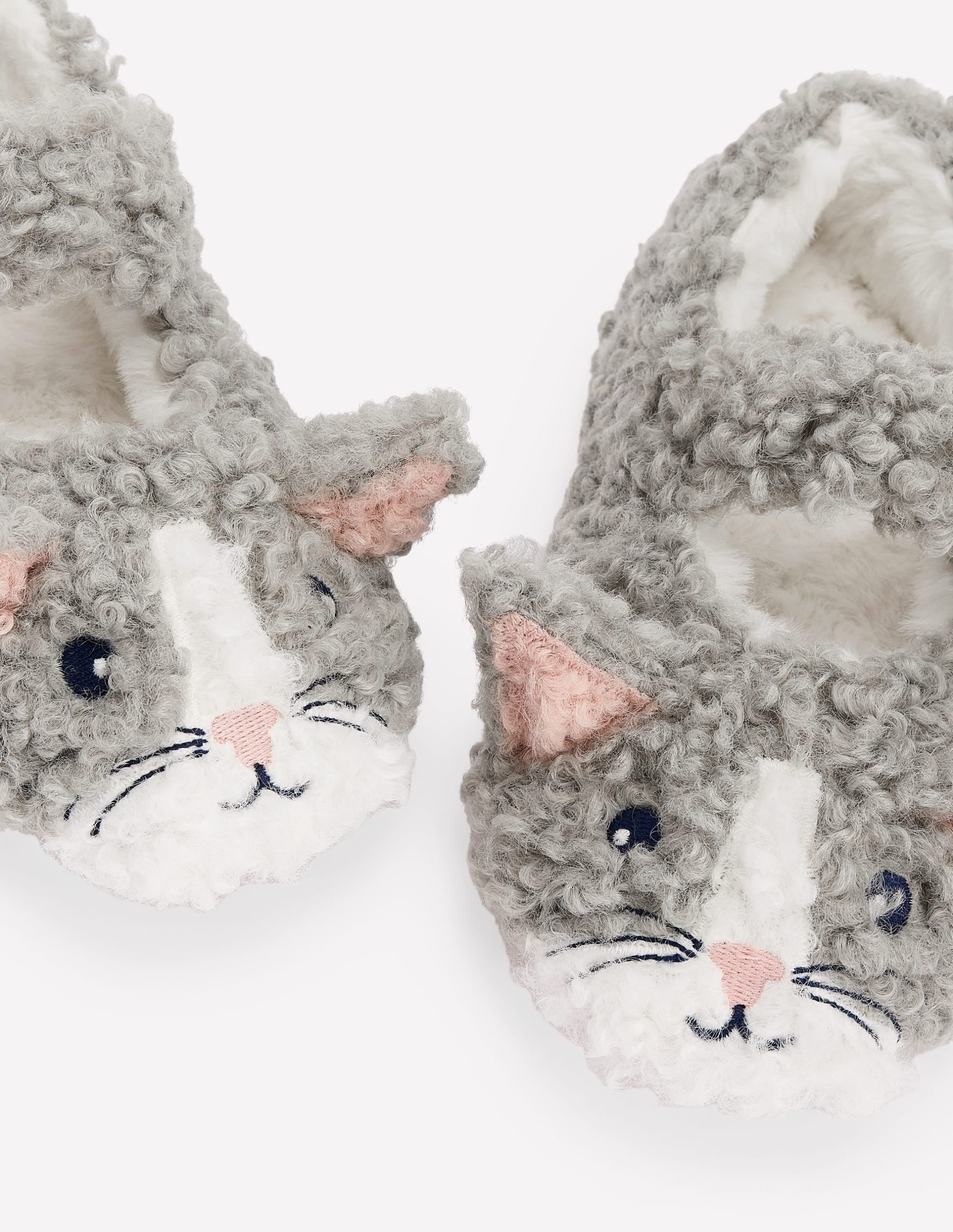 Mary Jane Slippers-Grey Cat - Image 3