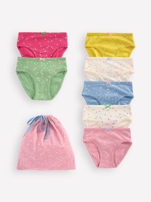 7-pack Pointelle Pants-Multi Stars