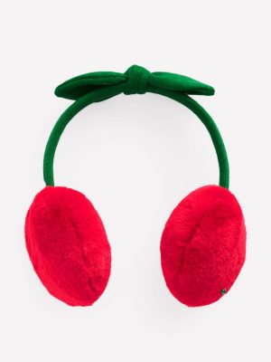 Novelty Ear Muffs-Cherry