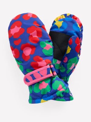 All-Weather Mittens-Multi Rainbow Leopard