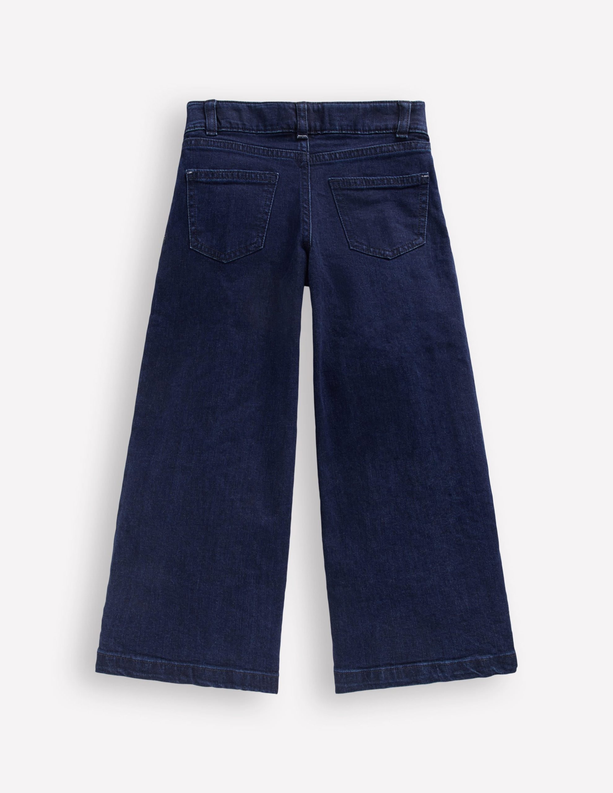 Wide Leg Jeans-Dark Vintage Blue - Image 2