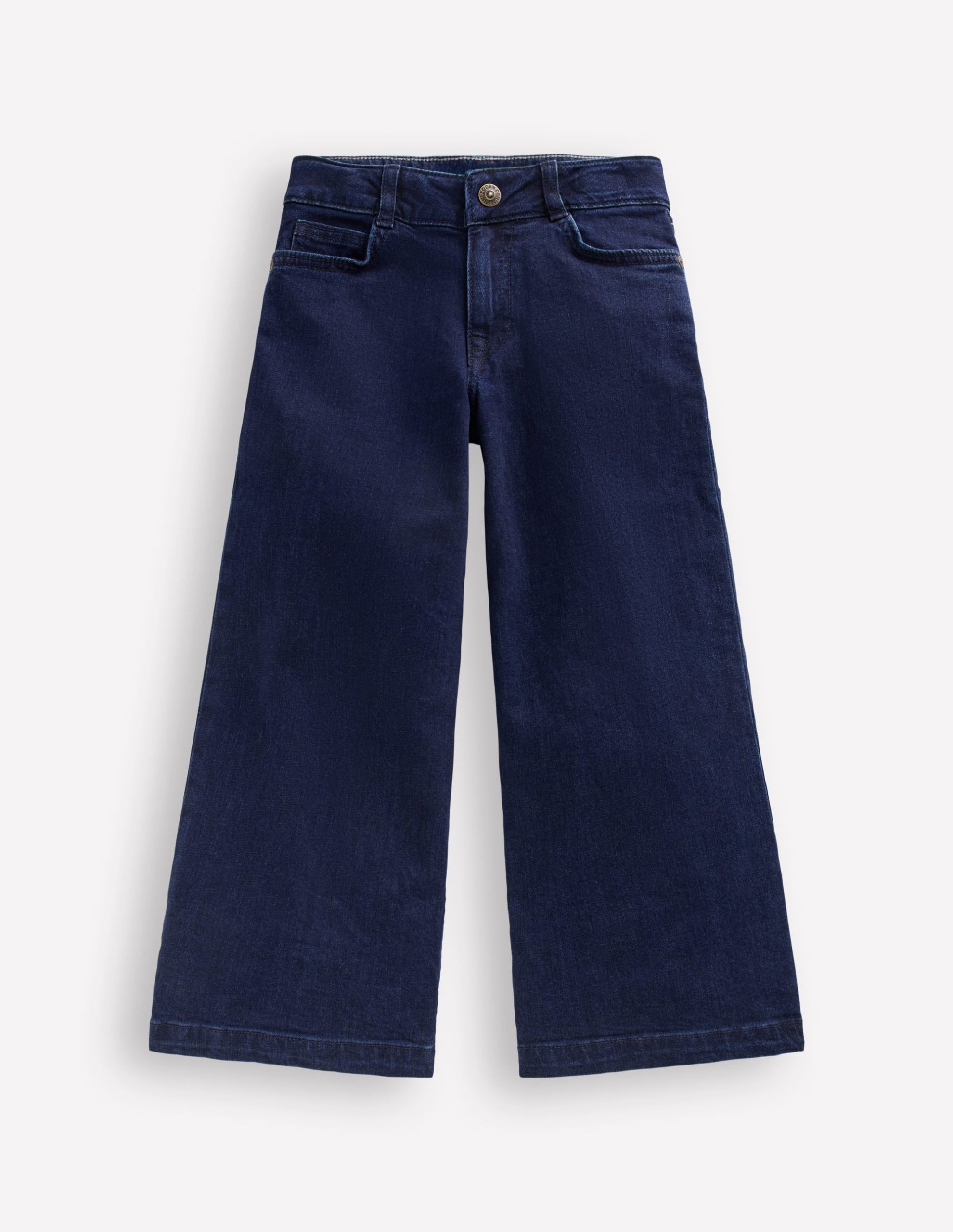 Wide Leg Jeans-Dark Vintage Blue