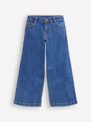 Wide Leg Jeans-Mid Vintage Blue