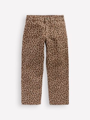 Patch Pocket Trouser-Leopard Print