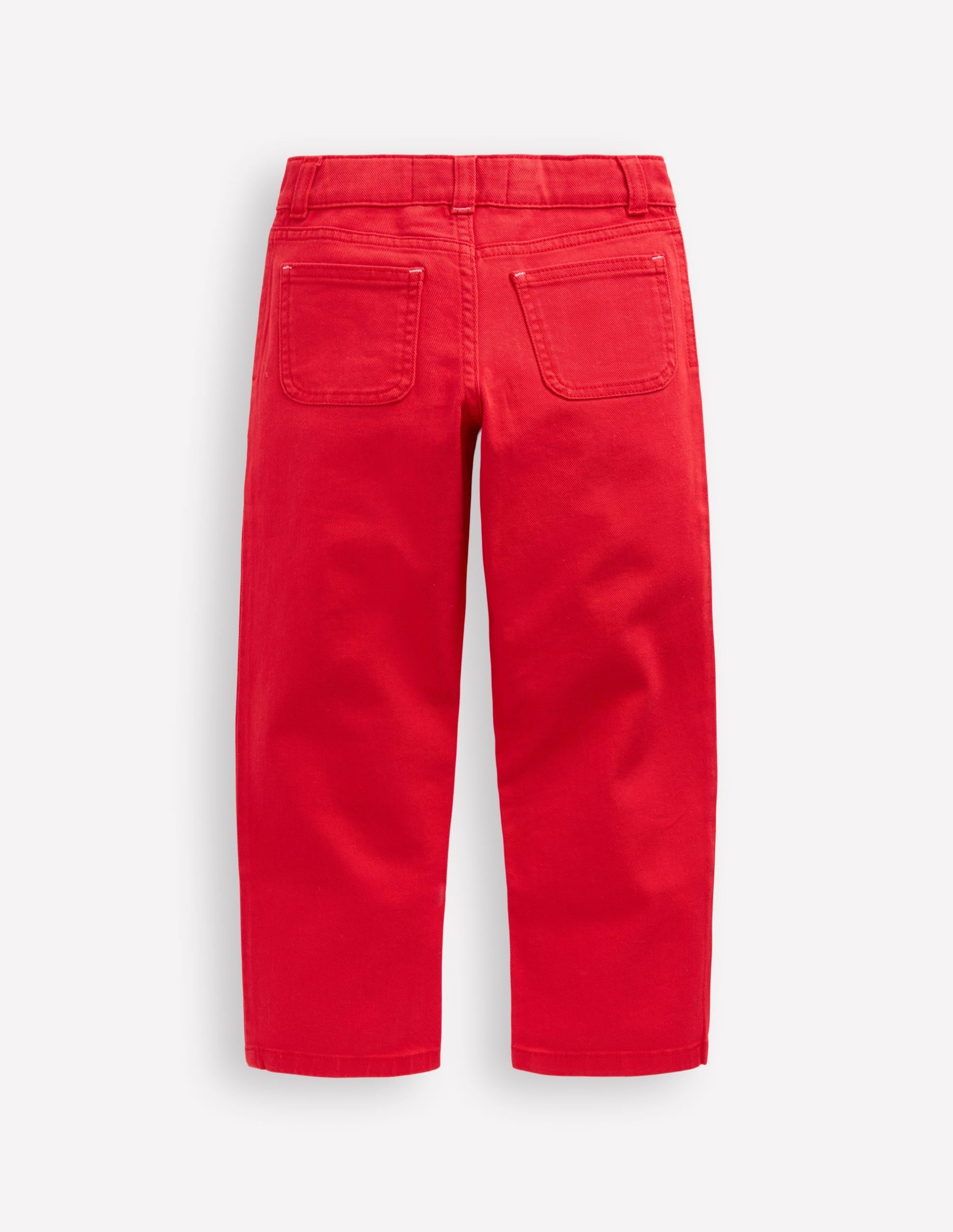 Patch Pocket Pants-Poppy Red - Image 2