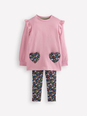 Sweat Tunic and Legging set-Berry Floral