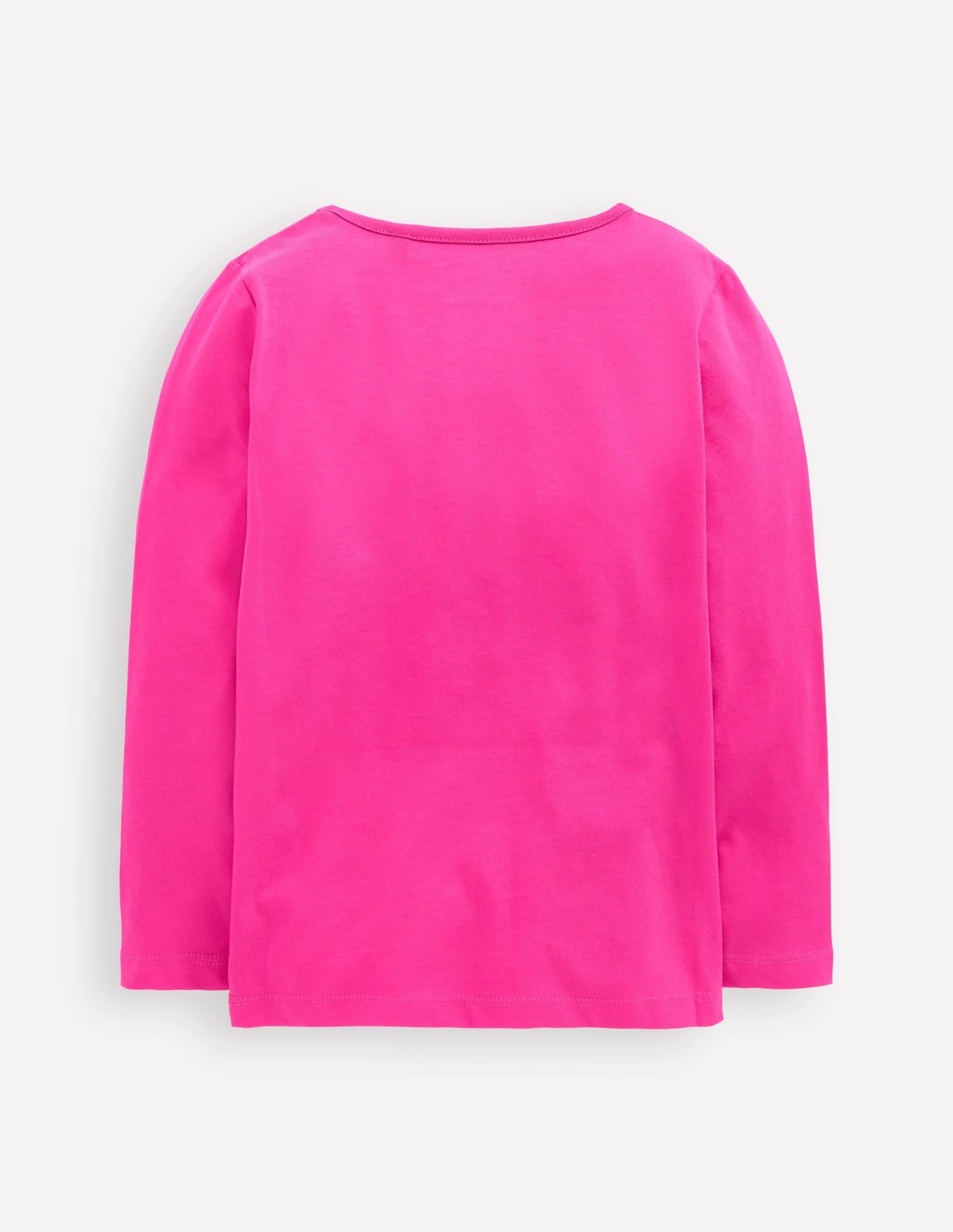 Long Sleeve Riso T-Shirt-Raspberry Pink Unicorns - Image 2