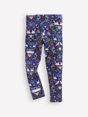 Fun Leggings-Starboard Blue Lovebirds