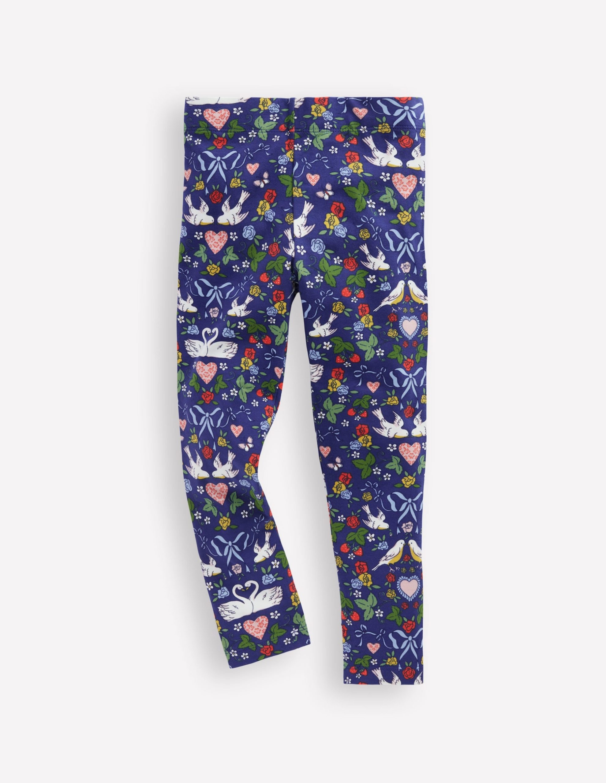 Fun Leggings-Starboard Blue Lovebirds