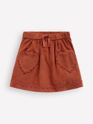 Ric Rac Skirt-Barn Red