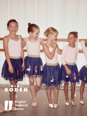 Appliqu?? Tulle Skirt-Starboard Blue Nutcracker