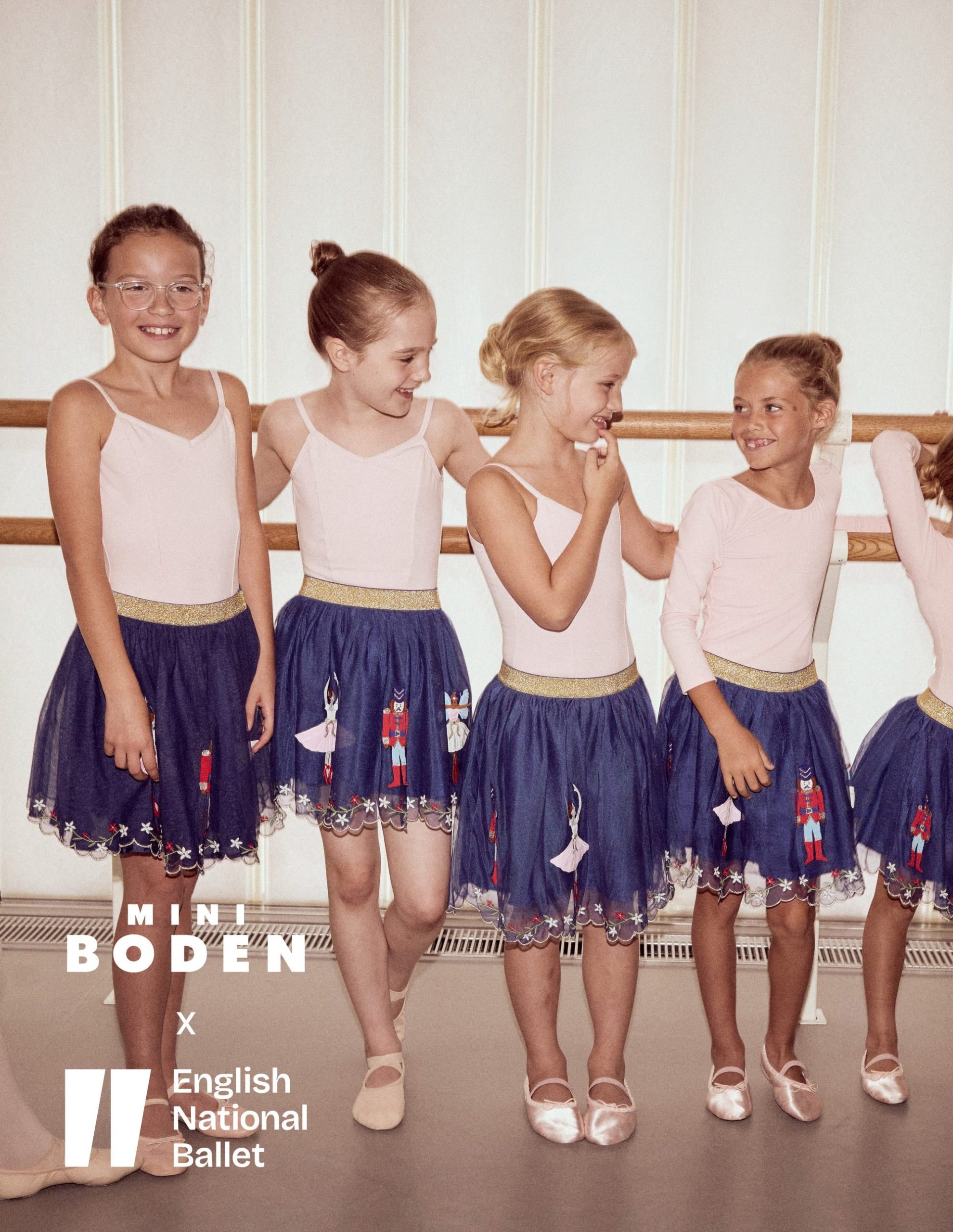 Appliqu?? Tulle Skirt-Starboard Blue Nutcracker