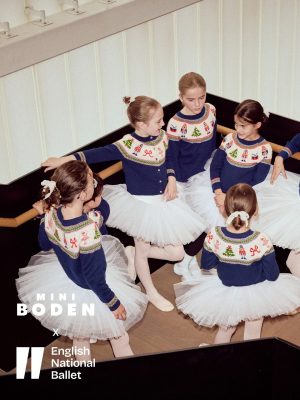 Edie Fair Isle Cardigan-Blue Nutcracker