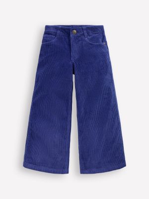 Wide Leg Pants-Sapphire Blue