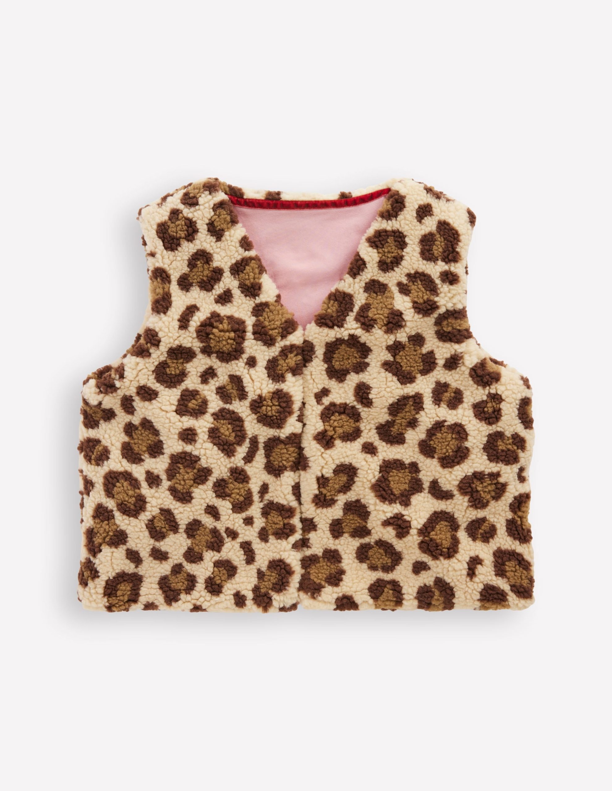 Relaxed Borg Gilet-Leopard