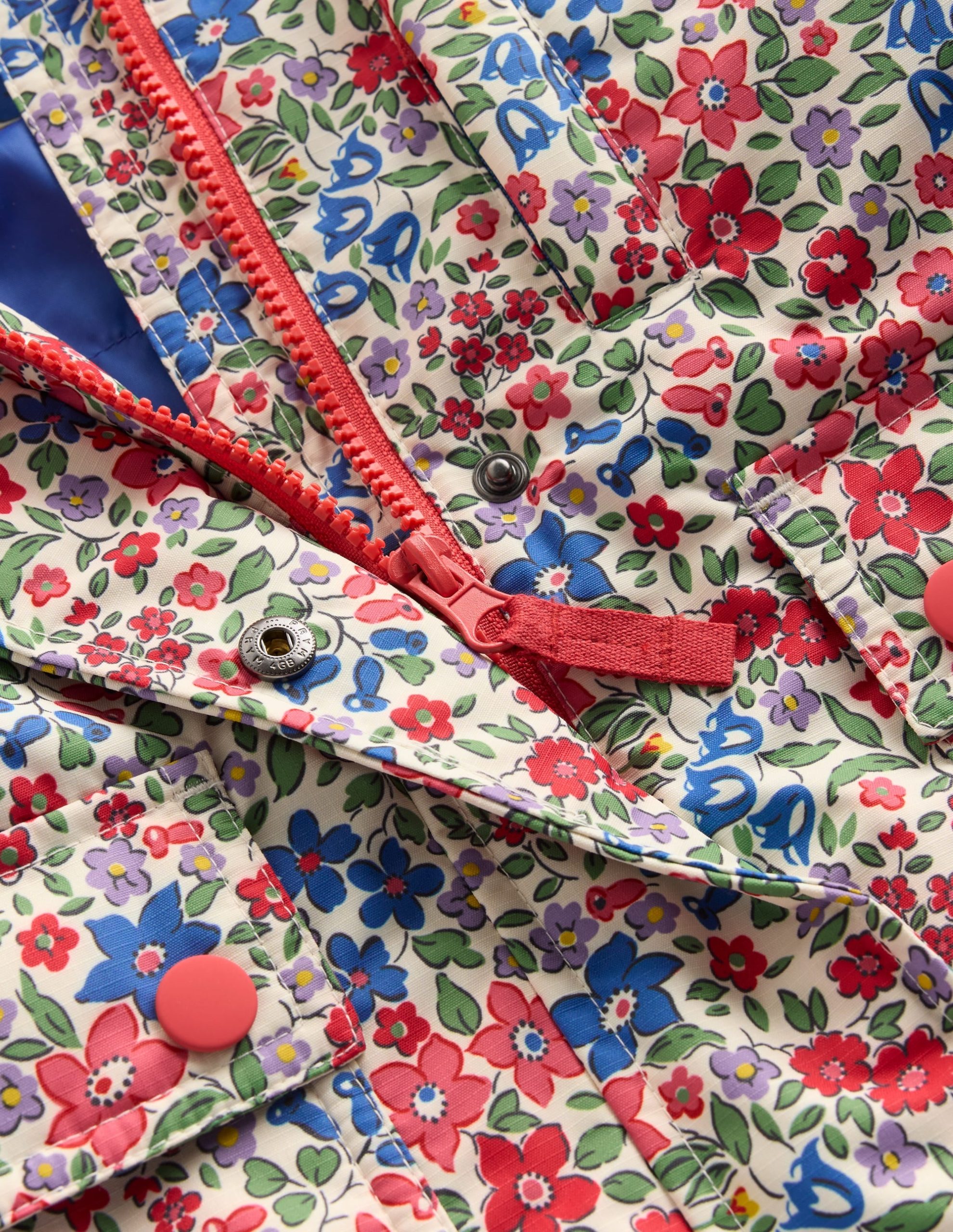 4-in-1 Waterproof Coat-Rapture Rose Flowerbed - Image 3