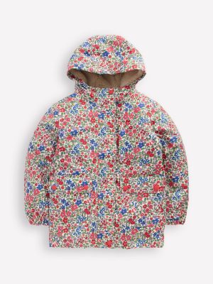 4-in-1 Waterproof Coat-Rapture Rose Flowerbed