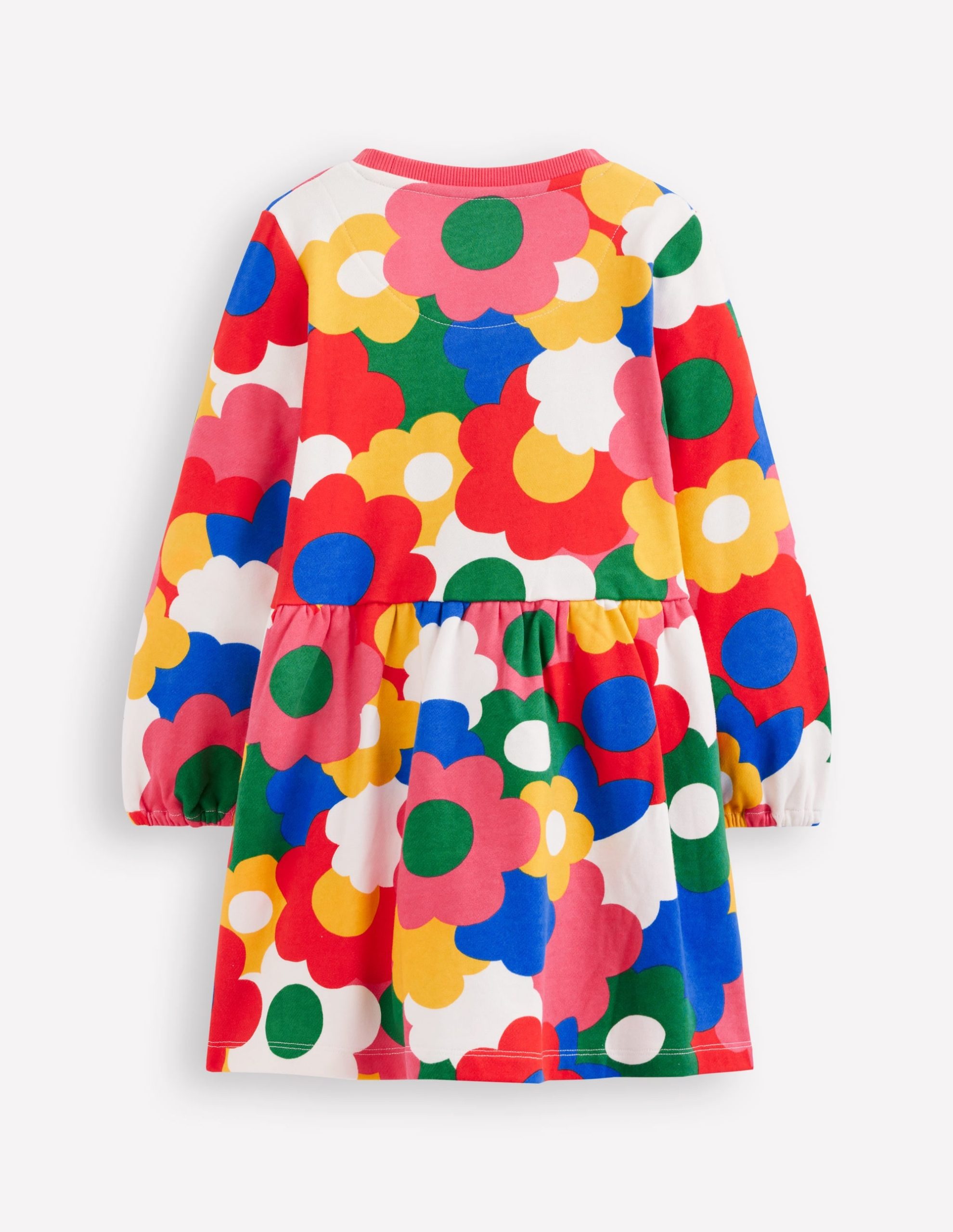 Loopback Sweat Dress-Multi Rainbow Flower - Image 2