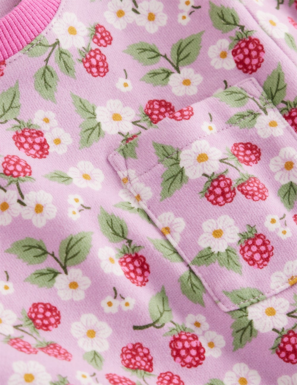 Loopback Sweat Dress-Soft Lavender Vintage Berry - Image 3