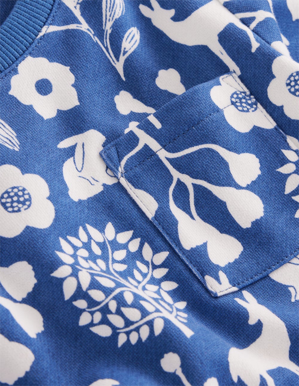 Loopback Sweat Dress-Woodland Floral - Image 3