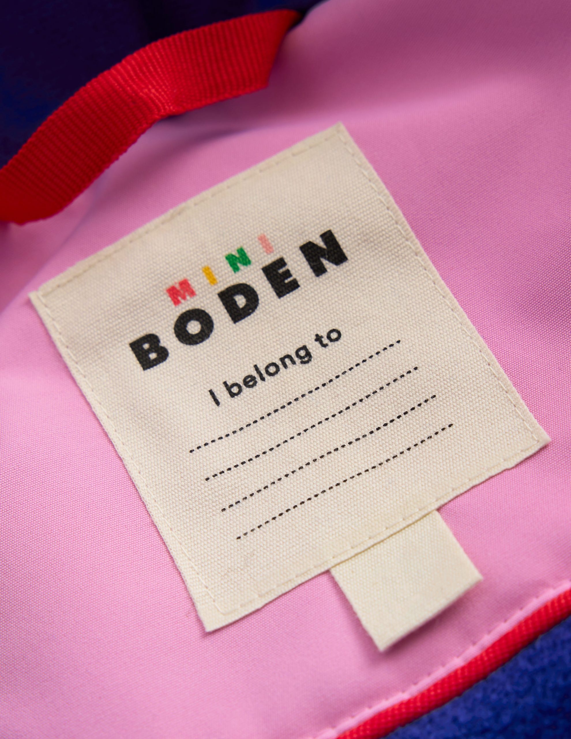 All-weather Waterproof Coat-Pink Metallic Colourblock - Image 5