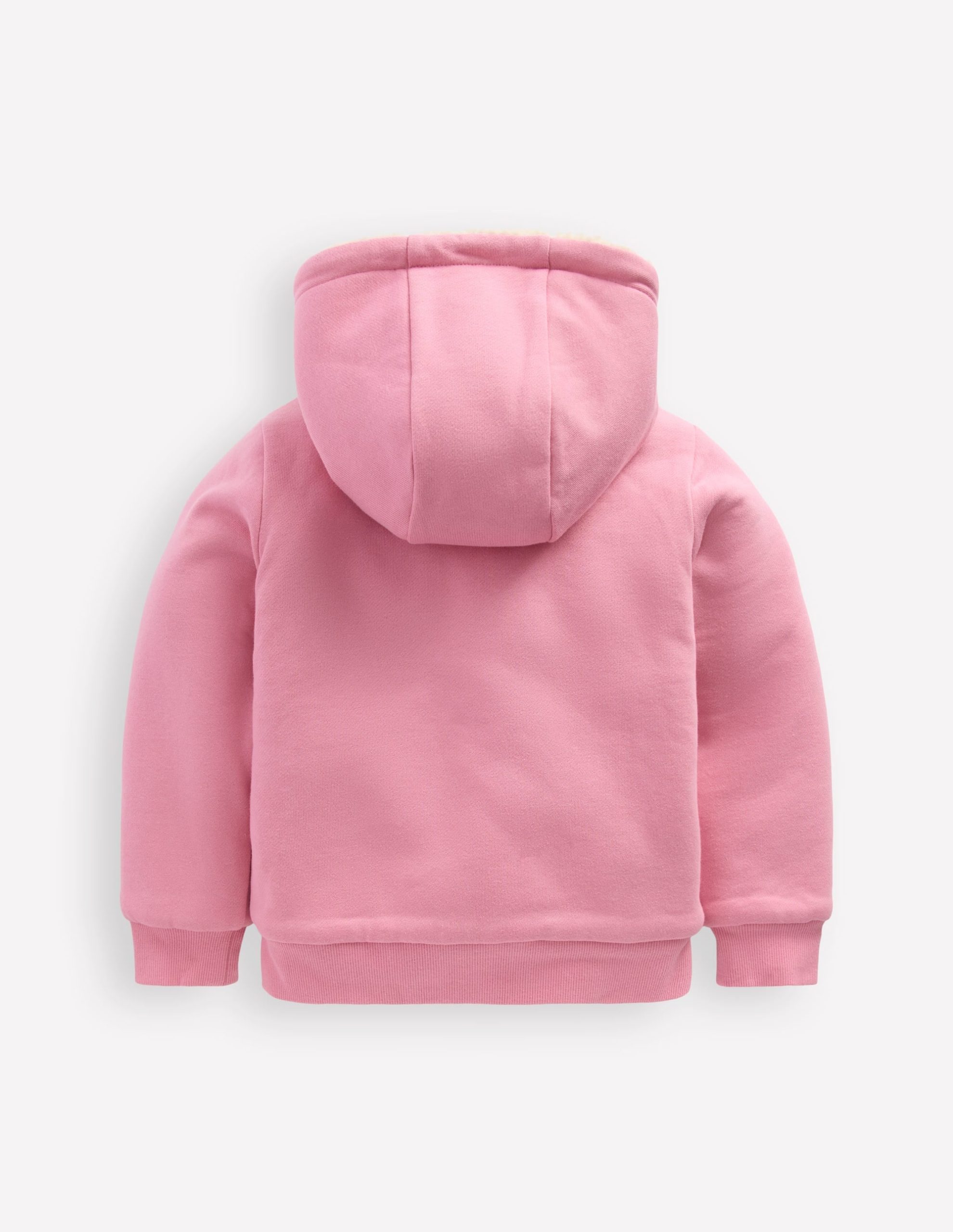 Reversible Borg Hoodie-Vintage Mauve/Kingfisher Blue - Image 2