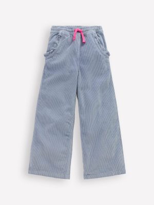 Relaxed Cord Trousers-Blue