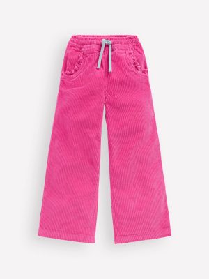 Relaxed Cord Trousers-Raspberry Pink