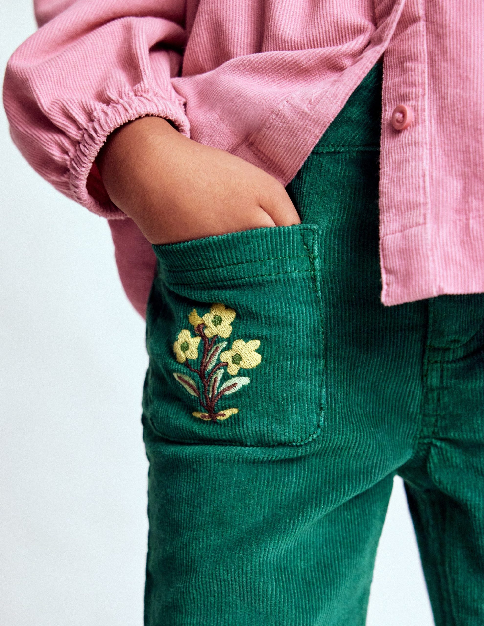 Kick Flare Trouser-Emerald Night - Image 2