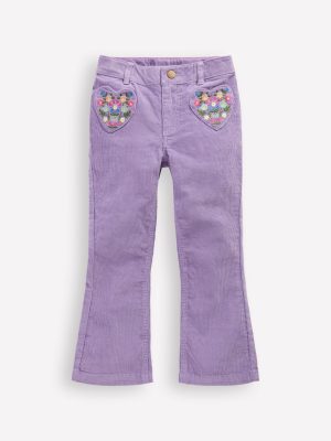 Kick Flare Trouser-Aster Purple