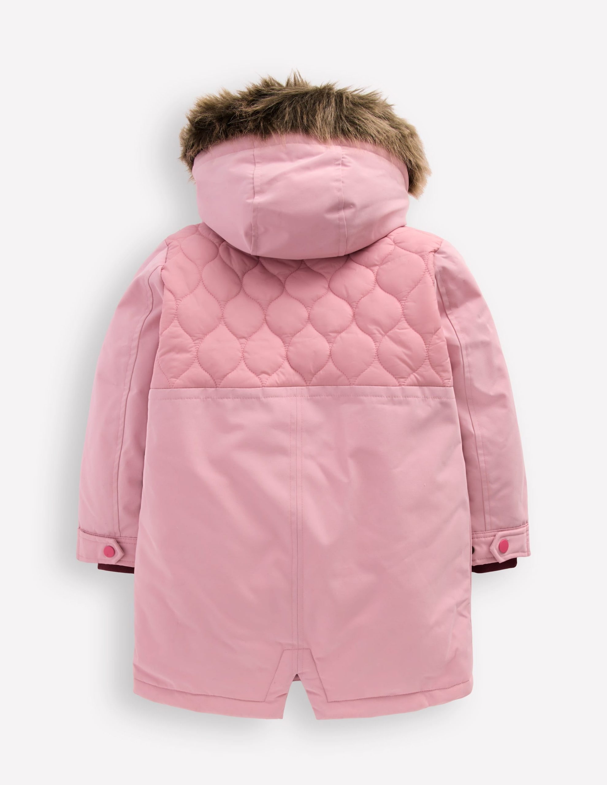 Joni Quilted Parka Coat-Pink - Image 2
