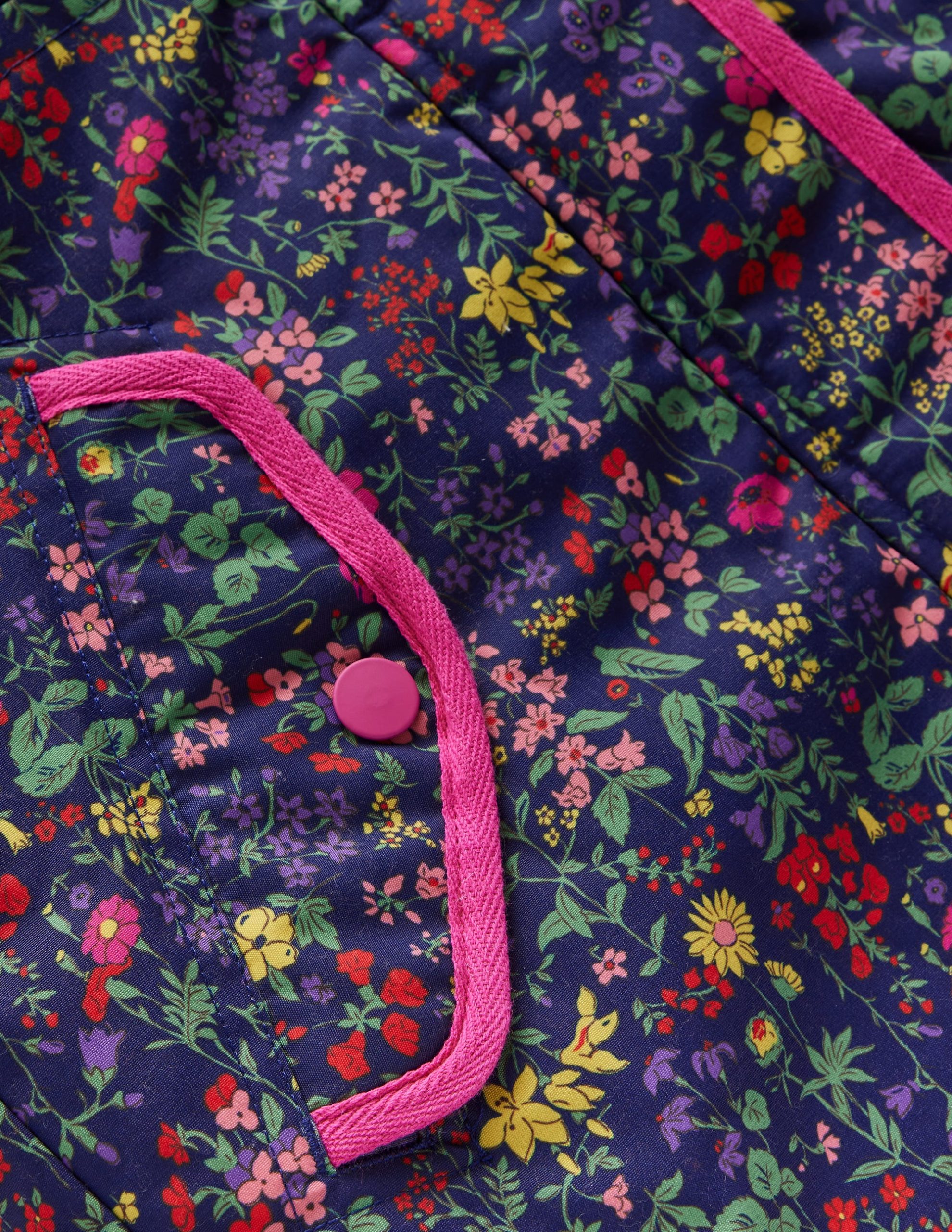 Joni Quilted Parka Coat-Blue Flower Meadow - Image 3