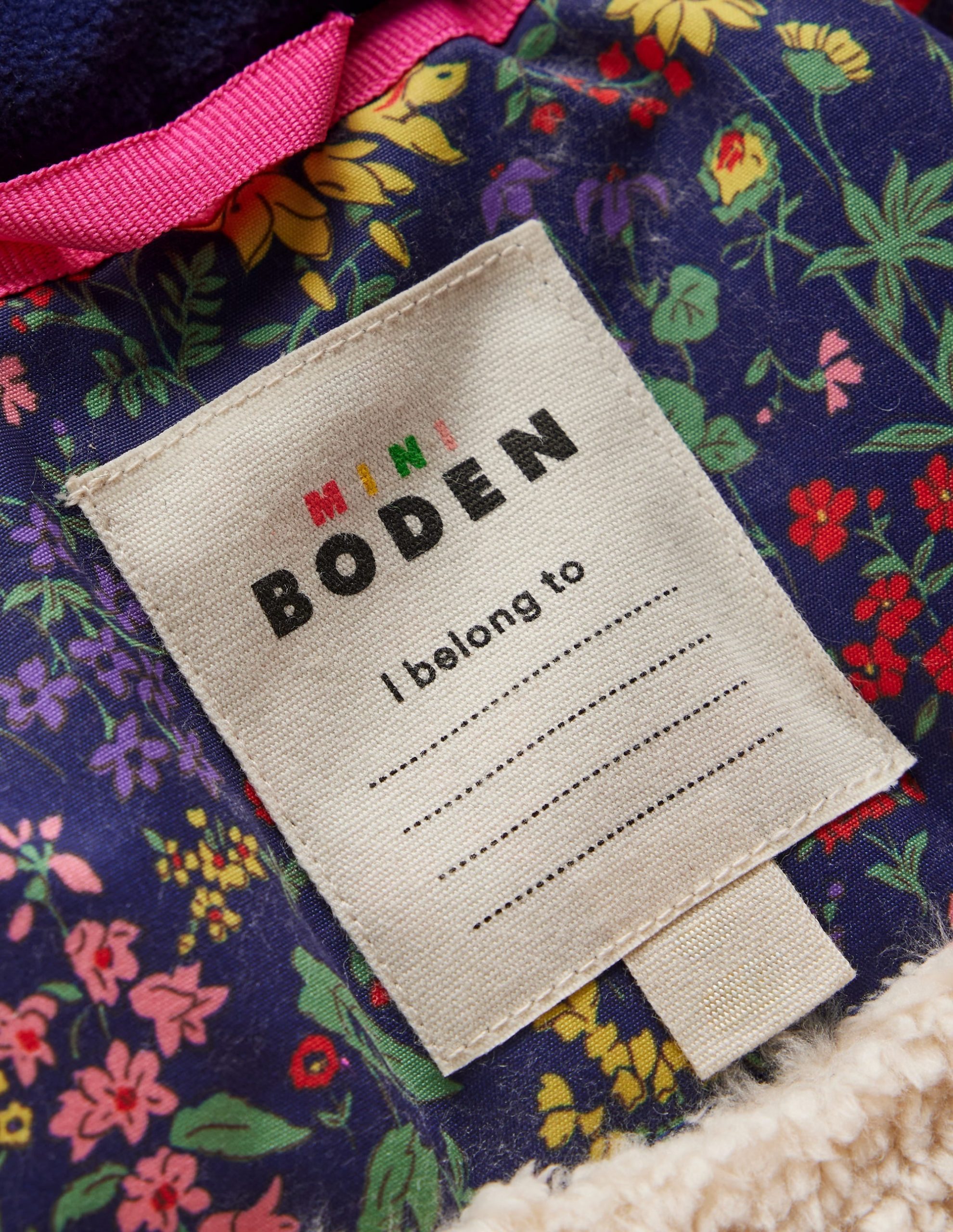 Joni Quilted Parka Coat-Blue Flower Meadow - Image 4